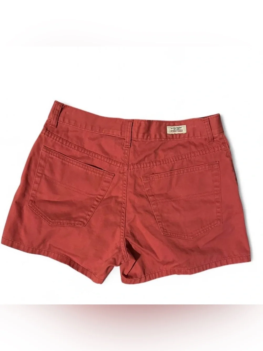 Women’s Y2K 2000’s Old Navy Red Coral Denim Shorts Size 6